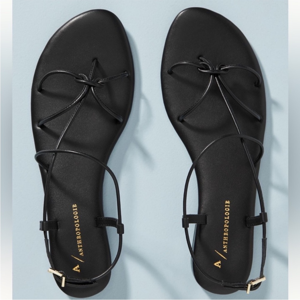 Anthropologie Daydream Strappy Sandals in Black leather